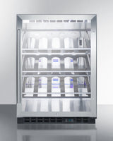 24" Wide Single Zone Built-in Commercial Wine Cellar - (SCR610BLCHCSS)