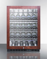 24" Wide Single Zone Built-in Commercial Wine Cellar - (SCR610BLCHPNR)