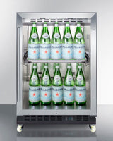 24" Wide Built-in Mini Reach-in Beverage Center With Dolly - (SCR610BLRI)