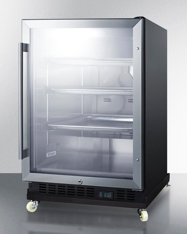 24" Wide Built-in Mini Reach-in Beverage Center With Dolly - (SCR610BLRI)
