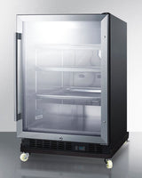 24" Wide Built-in Mini Reach-in Beverage Center With Dolly - (SCR610BLRI)