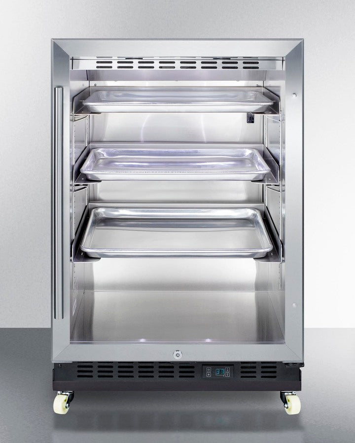 24" Wide Built-in Mini Reach-in Beverage Center With Dolly - (SCR610BLRI)
