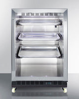 24" Wide Built-in Mini Reach-in Beverage Center With Dolly - (SCR610BLRI)