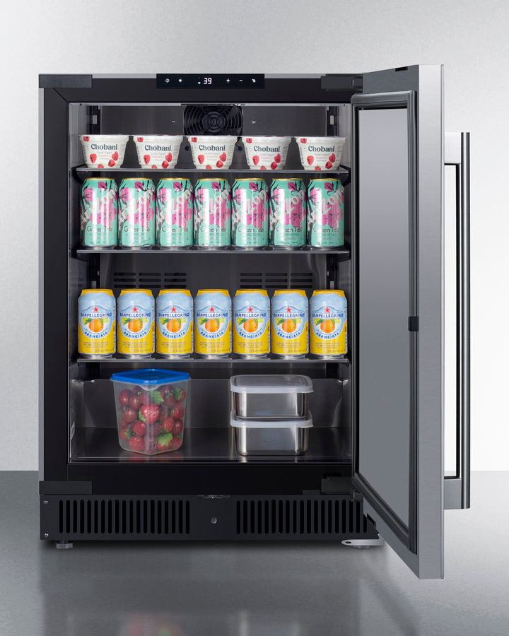 24" Wide Built-in Beverage Center - (SCR610BLSDCSS)
