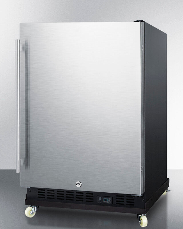 24" Wide Built-in Mini Reach-in Beverage Center With Dolly - (SCR610BLSDRI)