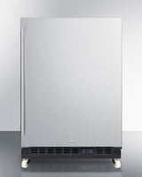 24" Wide Built-in Mini Reach-in Beverage Center With Dolly - (SCR610BLSDRI)