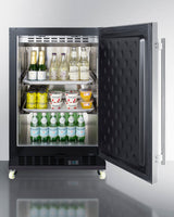 24" Wide Built-in Mini Reach-in Beverage Center With Dolly - (SCR610BLSDRI)