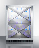 24" Wide Single Zone Built-in Commercial Wine Cellar - (SCR610BLX)