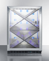 24" Wide Single Zone Built-in Commercial Wine Cellar - (SCR610BLX)