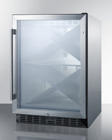 24" Wide Single Zone Built-in Commercial Wine Cellar - (SCR610BLXCSS)