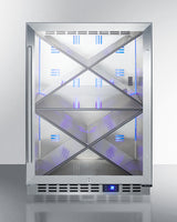 24" Wide Single Zone Built-in Commercial Wine Cellar - (SCR610BLXCSS)