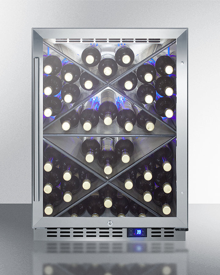 24" Wide Single Zone Built-in Commercial Wine Cellar - (SCR610BLXCSS)