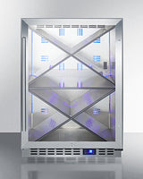 24" Wide Single Zone Built-in Commercial Wine Cellar - (SCR610BLXCSS)