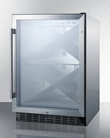 24" Wide Single Zone Built-in Commercial Wine Cellar - (SCR610BLXCSS)