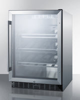 24" Wide Single Zone Outdoor Commercial Wine Cellar - (SCR611GLOSCH)
