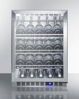 24" Wide Single Zone Outdoor Commercial Wine Cellar - (SCR611GLOSCH)
