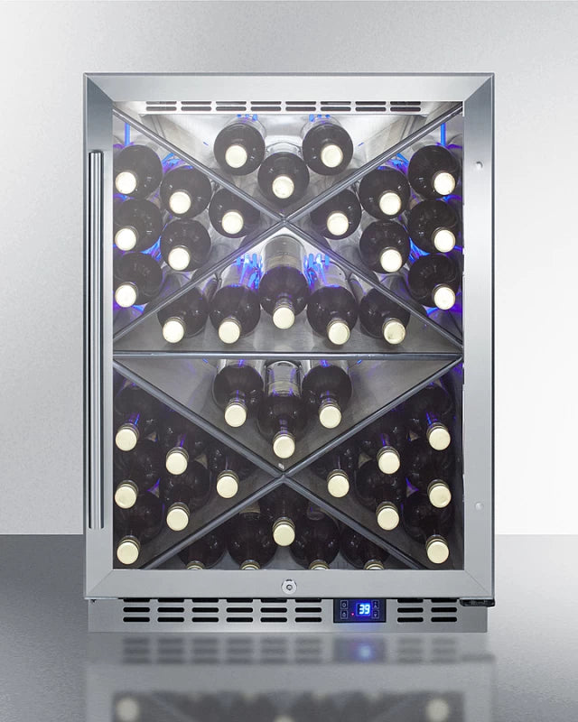 24" Wide Single Zone Outdoor Commercial Wine Cellar - (SCR611GLOSX)