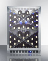 24" Wide Single Zone Outdoor Commercial Wine Cellar - (SCR611GLOSX)