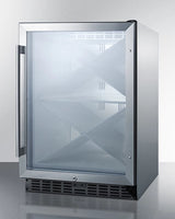 24" Wide Single Zone Outdoor Commercial Wine Cellar - (SCR611GLOSX)