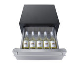 24" Wide Built-in Commercial Beverage Refrigerator With Top Drawer - (SCR615TD)
