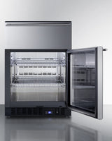 24" Wide Built-in Commercial Beverage Refrigerator With Top Drawer - (SCR615TD)
