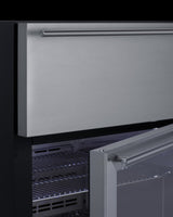24" Wide Built-in Commercial Beverage Refrigerator With Top Drawer - (SCR615TD)