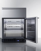 24" Wide Built-in Commercial Beverage Refrigerator With Top Drawer - (SCR615TDCSS)