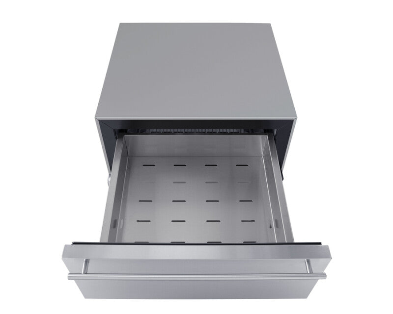 24" Wide Built-in Commercial Beverage Refrigerator With Top Drawer - (SCR615TDCSS)