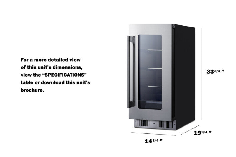 15" Wide Built-In Beverage Center - (SDHG1533)