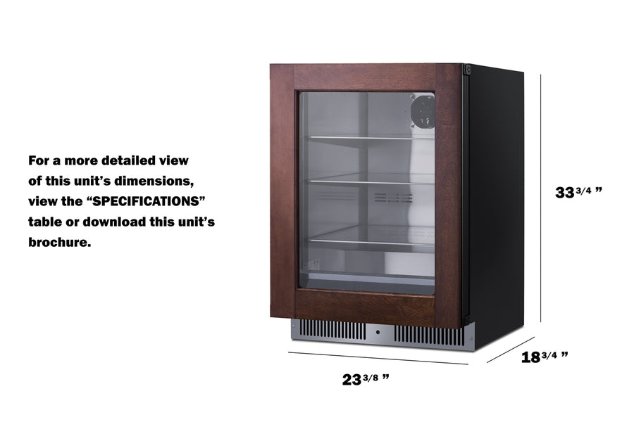24" Wide Built-In Beverage Center (Panel Not Included) - (SDHG2443PNRLHD)