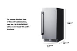 15" Wide Built-In All-Refrigerator - (SDHR1534)