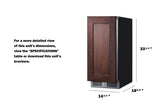 15" Wide Built-In All-Refrigerator (Panel Not Included) - (SDHR1534PNRLHD)