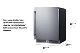 24" Wide Built-In All-Refrigerator - (SDHR2444)