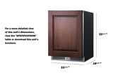 24" Wide Built-In All-Refrigerator (Panel Not Included) - (SDHR2444PNRLHD)