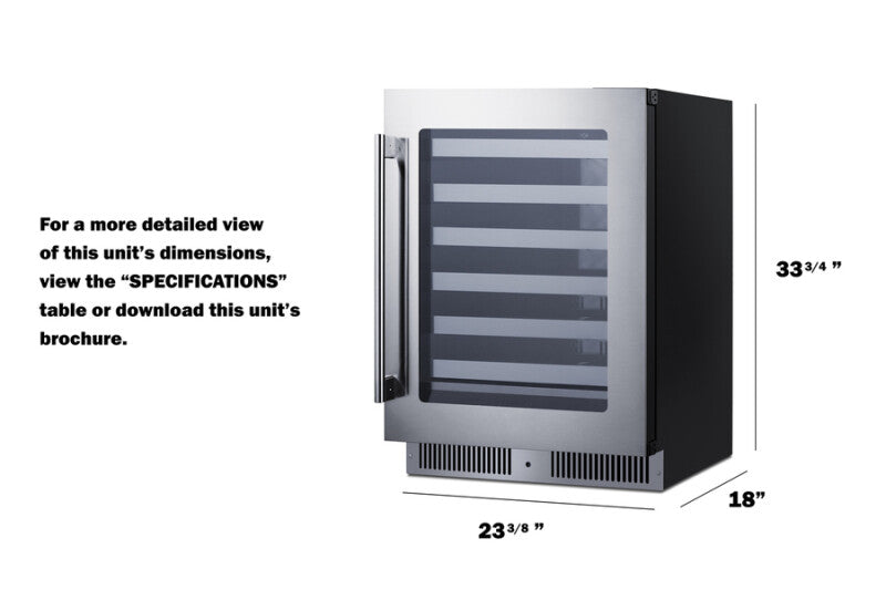 24" Wide Built-In Wine Cellar - (SDHW2442)