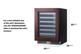 24" Wide Built-In Wine Cellar (Panel Not Included) - (SDHW2442PNR)