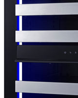 23" 98-Bottle Wine and Beverage Cooler with Glass Door and Lock - (SDHWC98LHD)