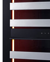23" 98-Bottle Wine and Beverage Cooler with Glass Door and Panel - (SDHWC98PNR)