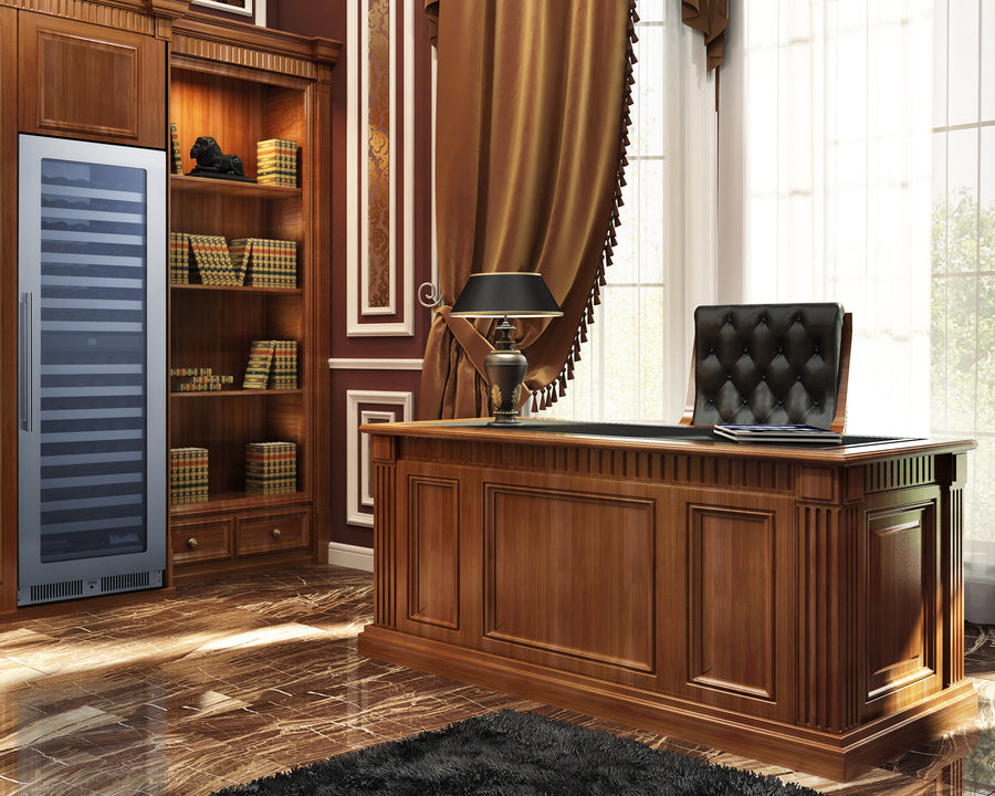 23" 98-Bottle Wine and Beverage Cooler with Glass Door - (SDHWC98)