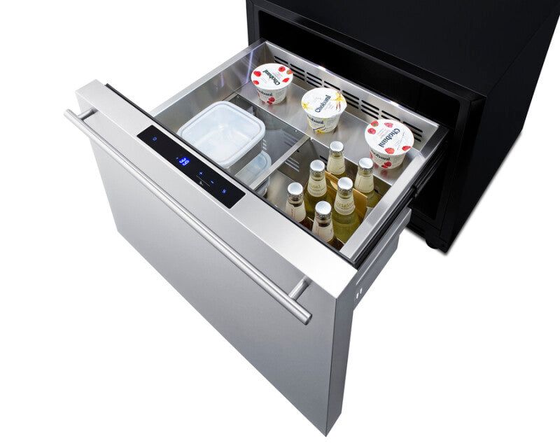24" Wide Built-in Outdoor Drawer Refrigerator - (SDR241OS)