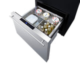 24" Wide Built-in Outdoor Drawer Refrigerator - (SDR241OS)