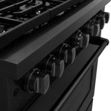 36 in. 5.2 cu. ft. Paramount Dual Fuel Range with 6 Burner Gas Cooktop and Electric Convection Oven - (SDRB36) -