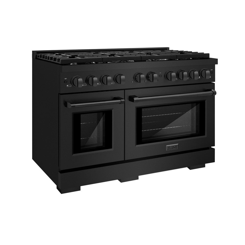 48 in. 6.7 cu. ft. Paramount Double Oven Dual Fuel Range with 8 Burner Gas Cooktop - (SDRB48) -