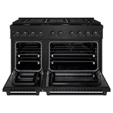 48 in. 6.7 cu. ft. Paramount Double Oven Dual Fuel Range with 8 Burner Gas Cooktop - (SDRB48) -