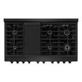 48 in. 6.7 cu. ft. Paramount Double Oven Dual Fuel Range with 8 Burner Gas Cooktop - (SDRB48) -
