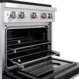 30 in. 4.2 cu. ft. Paramount Dual Fuel Range with 4 Burner Gas Cooktop and Electric Convection Oven - (SDRBLM30) -