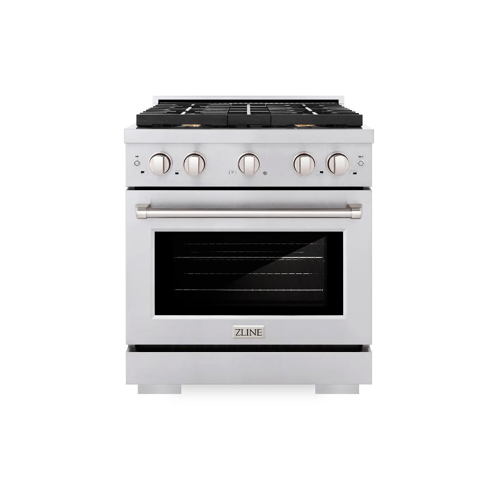 30 in. 4.2 cu. ft. Paramount Dual Fuel Range with Gas Cooktop and Electric Convection Oven - (SDRBR30) -