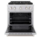 30 in. 4.2 cu. ft. Paramount Dual Fuel Range with Gas Cooktop and Electric Convection Oven - (SDRBR30) -