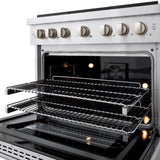 36 in. 5.2 cu. ft. Paramount Dual Fuel Range with Gas Cooktop and Electric Convection Oven - (SDRBR36) -