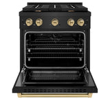 Autograph Edition 30 in. 4.2 cu. ft. Paramount Dual Fuel Range with 4 Burner Gas Cooktop and Electric Convection Oven - (SDRBZ30CB) -